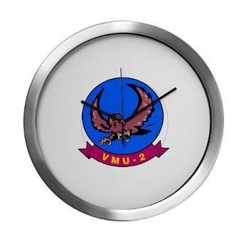 MTEWS2 - M01 - 03 - Marine Unmanned Aerial Vehicle Squadron 2 (VMU-2) - Modern Wall Clock - Click Image to Close